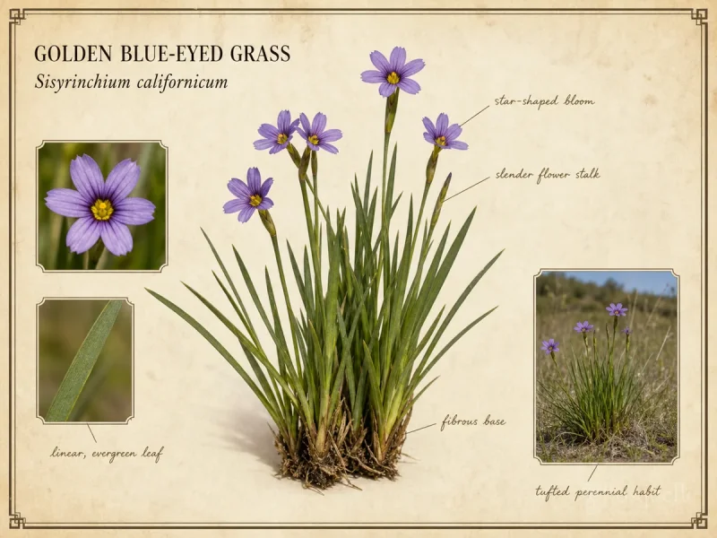 Golden Blue-Eyed Grass (Sisyrinchium californicum)
