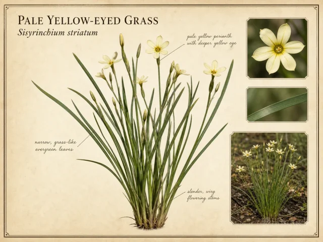 Pale Yellow-Eyed Grass (Sisyrinchium striatum)
