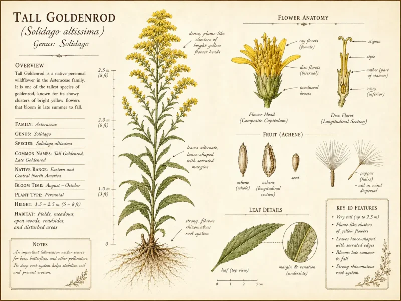 Tall Goldenrod (Solidago altissima)