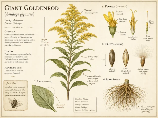 Giant Goldenrod (Solidago gigantea)