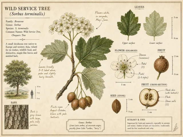 Wild Service Tree (Sorbus torminalis)