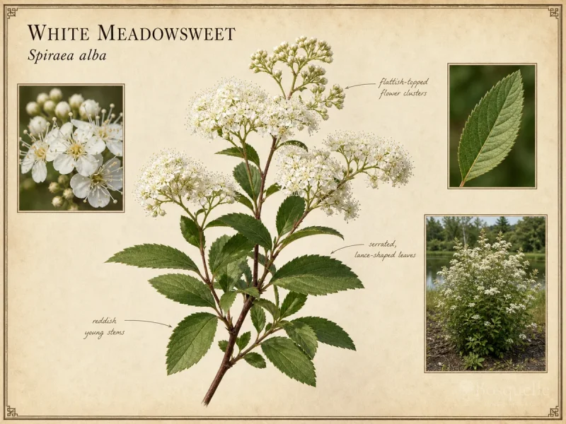 White Meadowsweet (Spiraea alba)