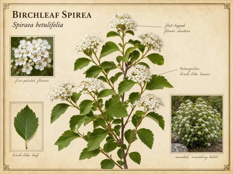 Birchleaf Spirea (Spiraea betulifolia)