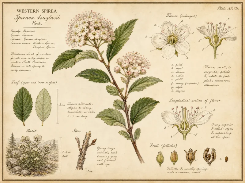 Western Spirea (Spiraea douglasii)