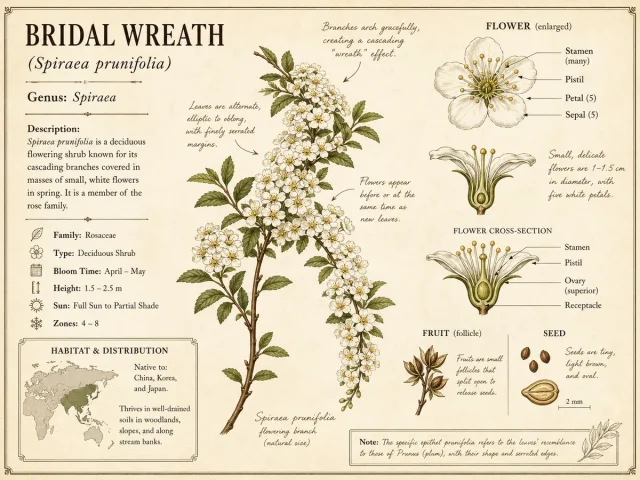 Bridal Wreath (Spiraea prunifolia)