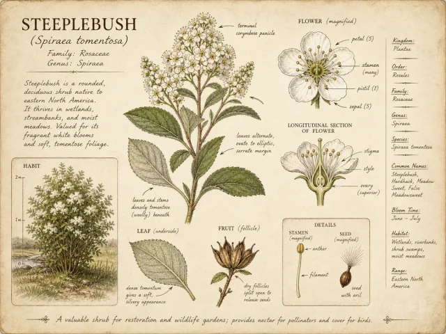 Steeplebush (Spiraea tomentosa)