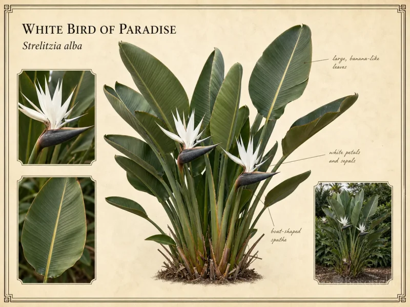 White Bird of Paradise (Strelitzia alba)