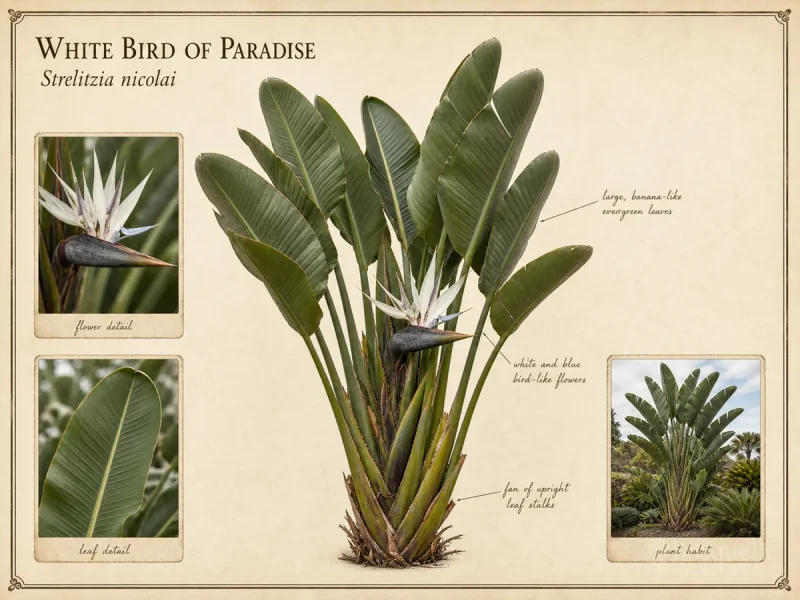 White Bird of Paradise (Strelitzia nicolai)