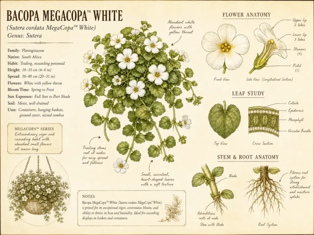 Bacopa MegaCopa™ White (Sutera cordata MegaCopa™ White)