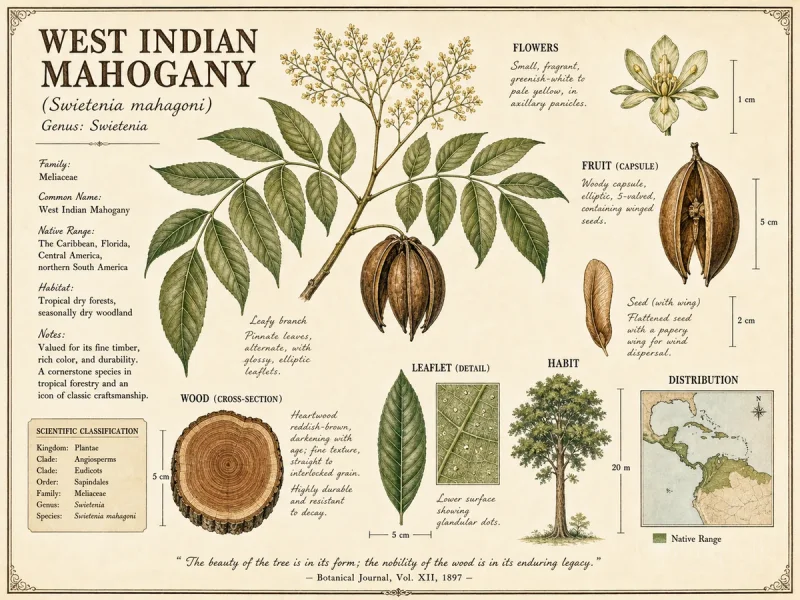 West Indian Mahogany (Swietenia mahagoni)
