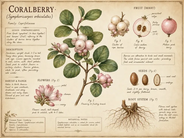 Coralberry (Symphoricarpos orbiculatus)