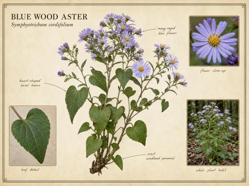 Blue Wood Aster (Symphyotrichum cordifolium)