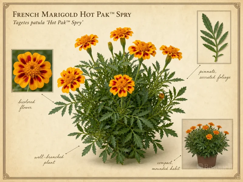 French Marigold Hot Pak™ Spry (Tagetes patula Hot Pak™ Spry)