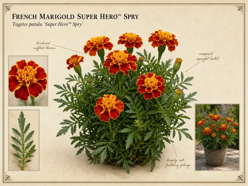French Marigold Super Hero™ Spry (Tagetes patula Super Hero™ Spry)