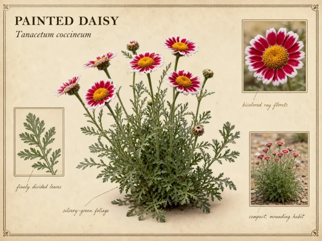 Painted Daisy (Tanacetum coccineum)
