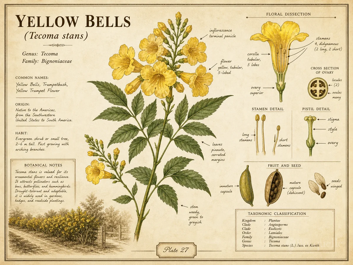Yellow Bells (Tecoma stans)