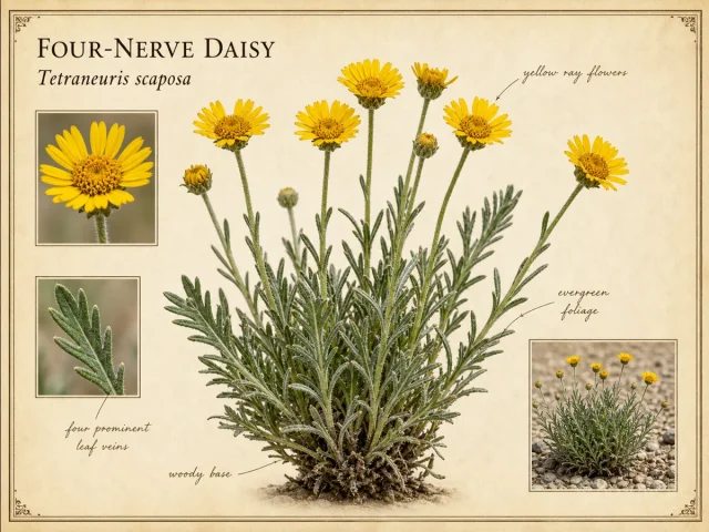 Four-nerve Daisy (Tetraneuris scaposa)