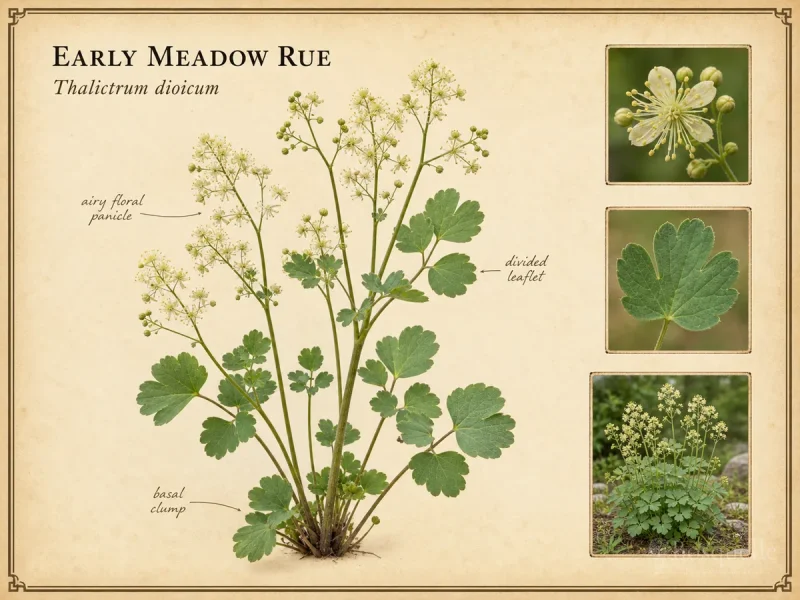 Early Meadow Rue (Thalictrum dioicum)