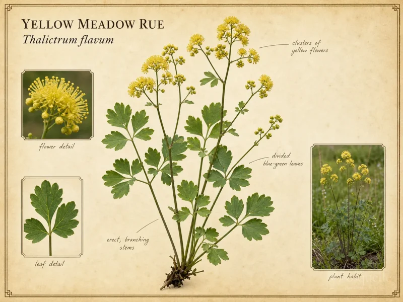 Yellow Meadow Rue (Thalictrum flavum)