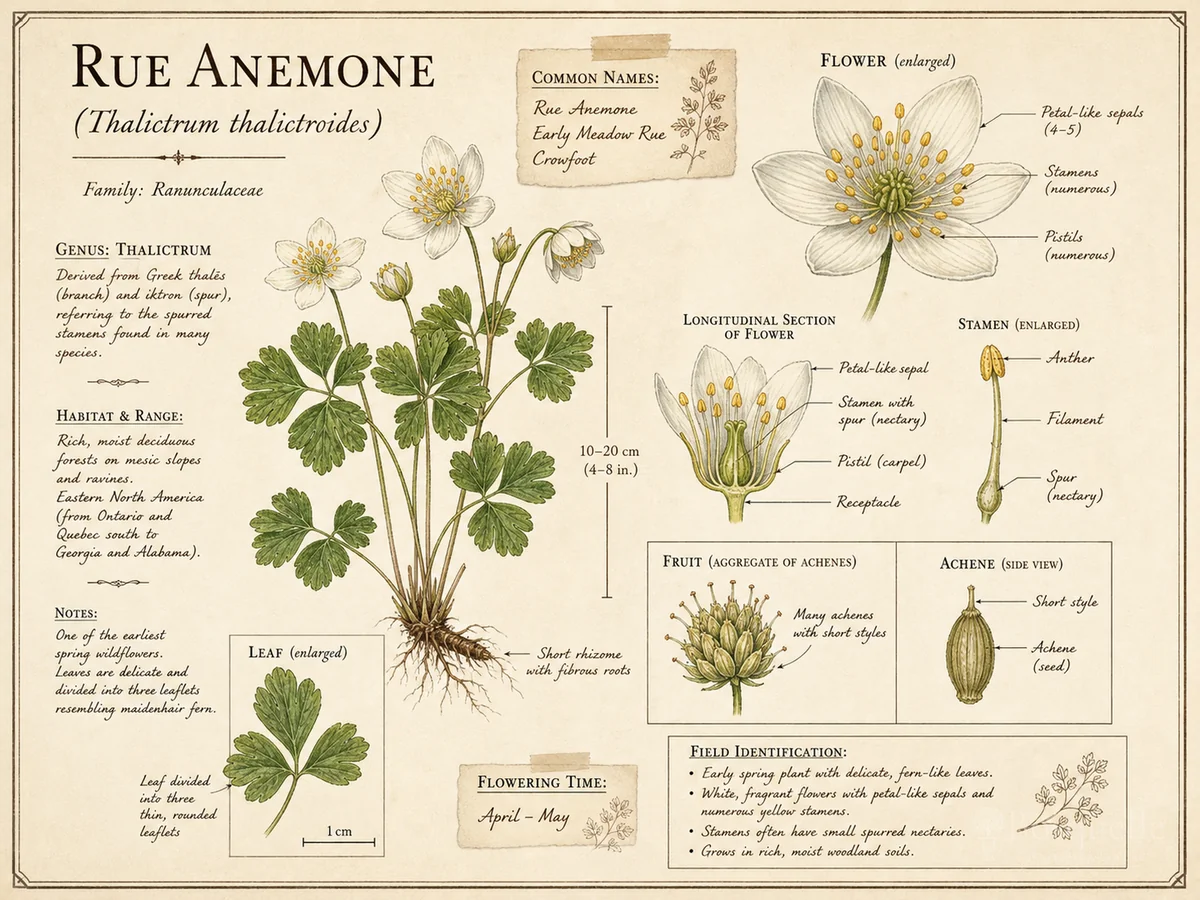 Rue Anemone (Thalictrum thalictroides)
