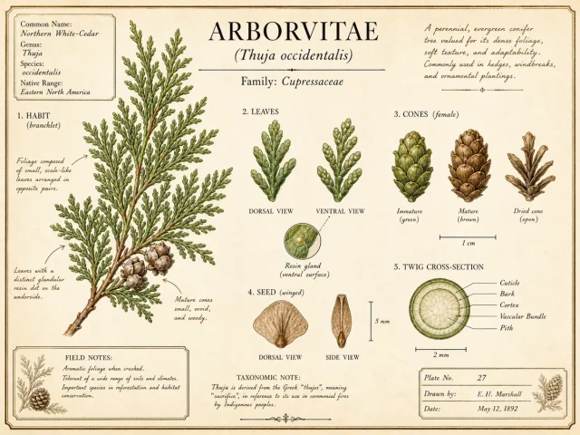 Arborvitae (Thuja occidentalis)