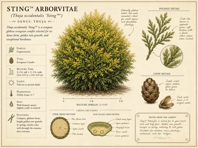 Sting™ Arborvitae (Thuja occidentalis Sting™)