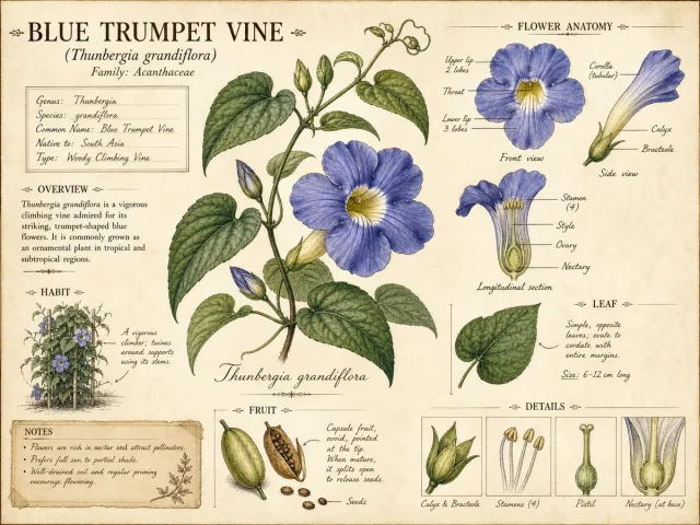 Blue Trumpet Vine