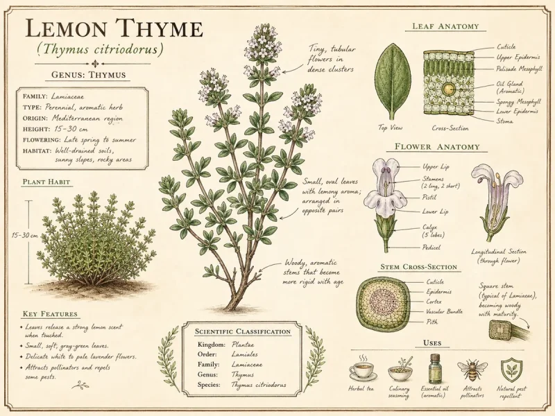 Lemon Thyme (Thymus citriodorus)