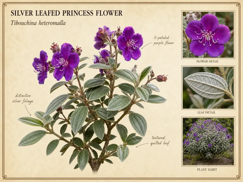 Silver Leafed Princess Flower