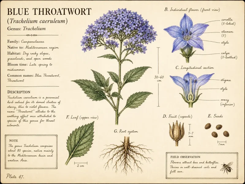 Blue Throatwort (Trachelium caeruleum)