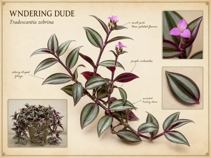 Wndering Dude (Tradescantia zebrina)
