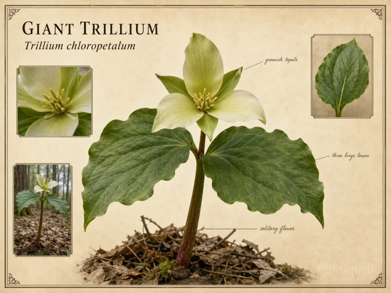 Giant Trillium (Trillium chloropetalum)