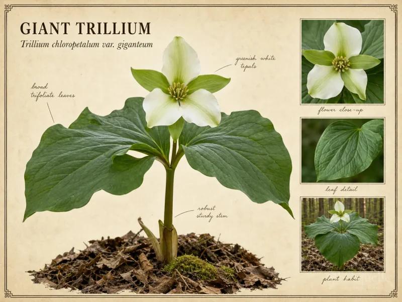 Giant Trillium (Trillium chloropetalum var. giganteum)
