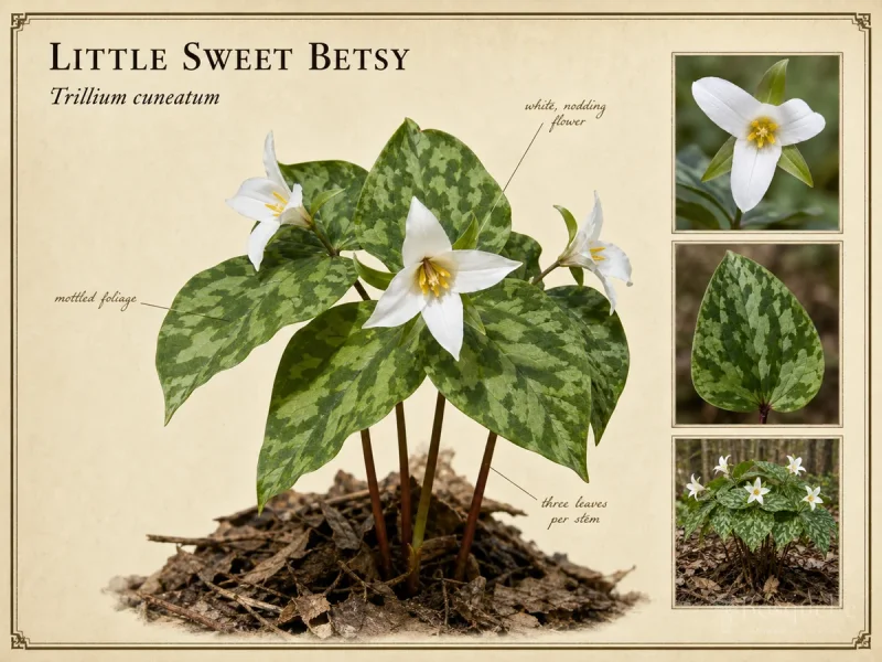 Little Sweet Betsy (Trillium cuneatum)
