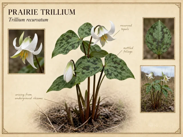 Prairie Trillium (Trillium recurvatum)