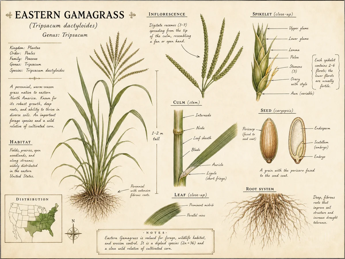 Eastern Gamagrass (Tripsacum dactyloides)