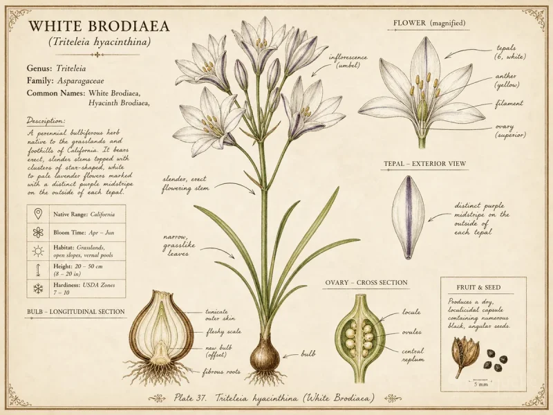 White Brodiaea (Triteleia hyacinthina)