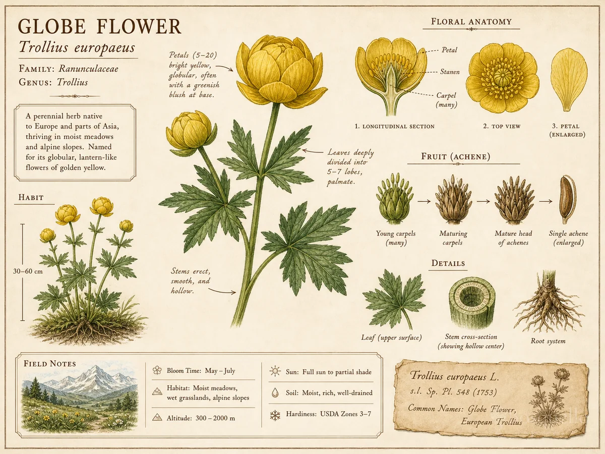 Globe Flower (Trollius europaeus)