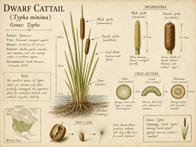 Dwarf Cattail (Typha minima)