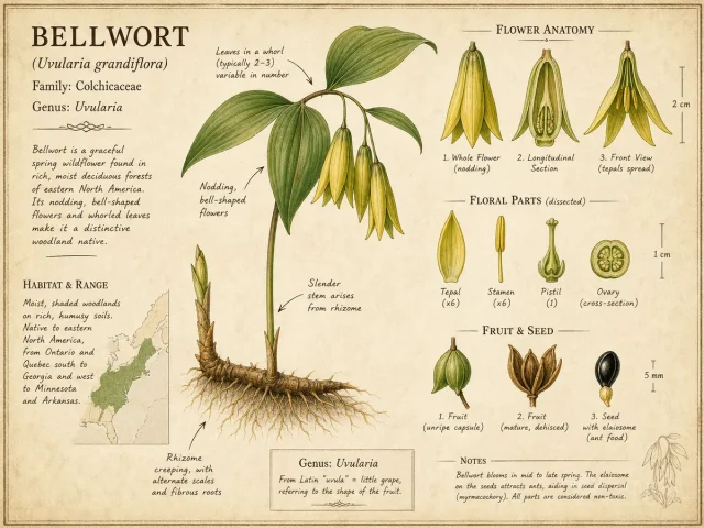 Bellwort (Uvularia grandiflora)