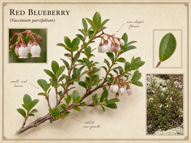 Red Blueberry (Vaccinium parvifolium)