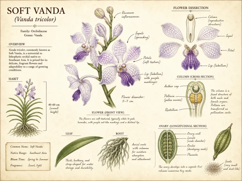 Soft Vanda (Vanda tricolor)