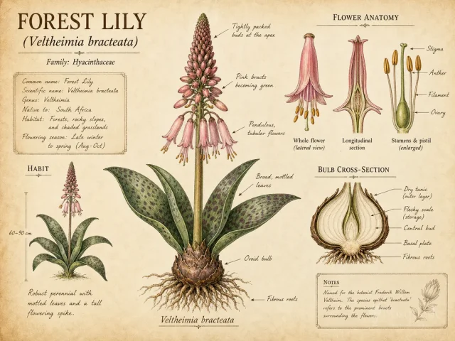 Forest Lily (Veltheimia bracteata)