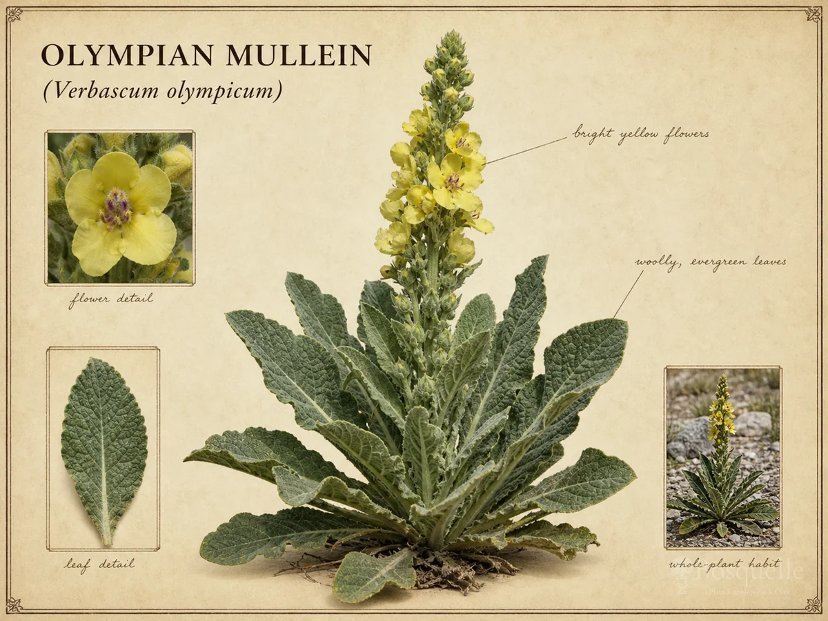 Olympian Mullein botanical diagram