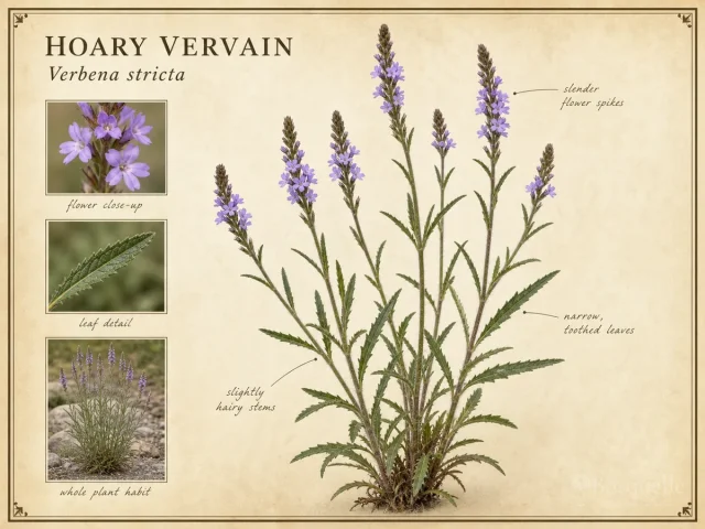 Hoary Vervain (Verbena stricta)