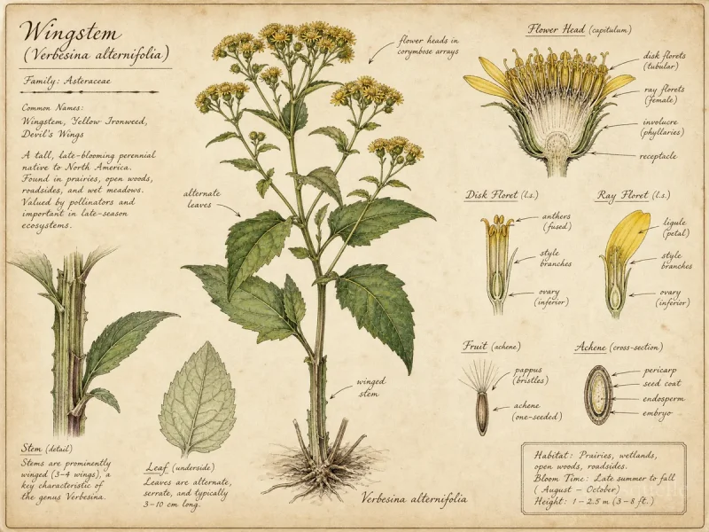 Wingstem (Verbesina alternifolia)