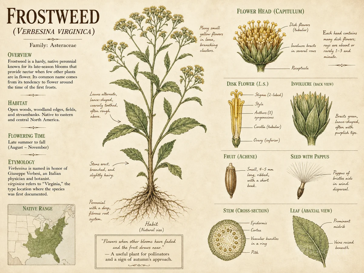 Frostweed (Verbesina virginica)