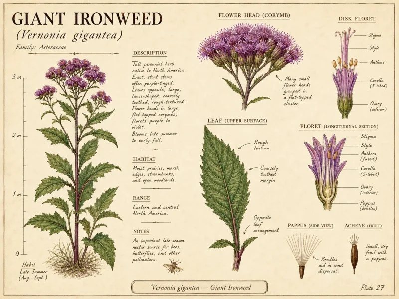 Giant Ironweed (Vernonia gigantea)