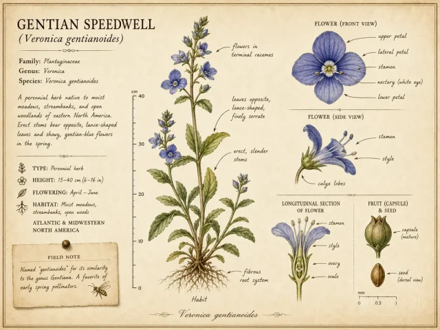 Gentian Speedwell (Veronica gentianoides)