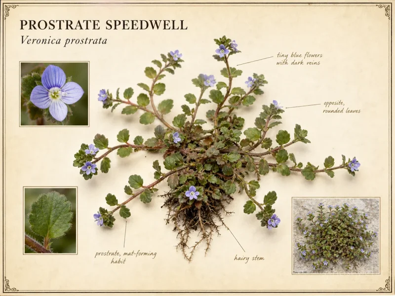 Prostrate Speedwell (Veronica prostrata)